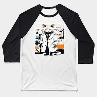 Dr. White Cat Baseball T-Shirt